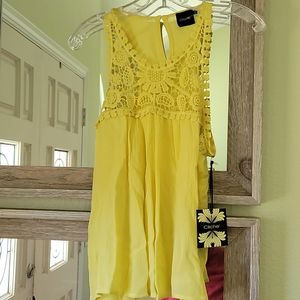 Boho-Lime crochet top